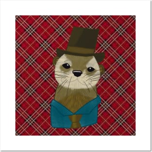 Christmas Otter Posters and Art